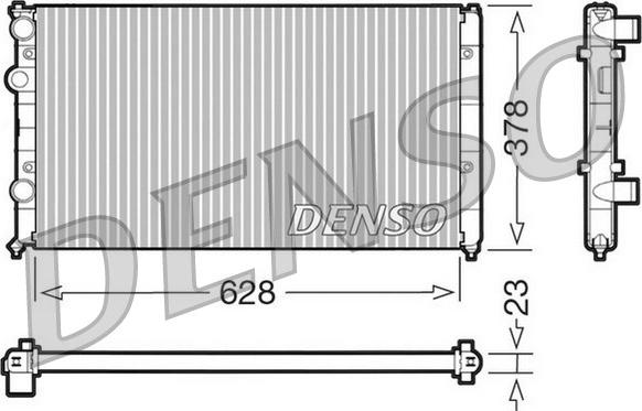 Denso DRM32035 - Radiator, engine cooling car-mod.net