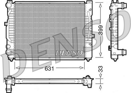 Denso DRM32029 - Radiator, engine cooling car-mod.net
