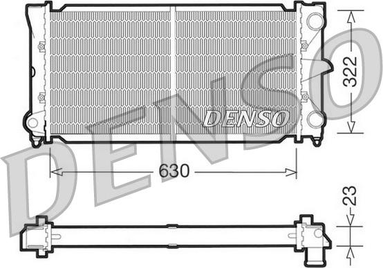 Denso DRM32025 - Radiator, engine cooling car-mod.net