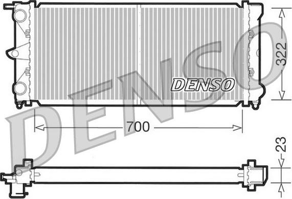 Denso DRM32021 - Radiator, engine cooling car-mod.net