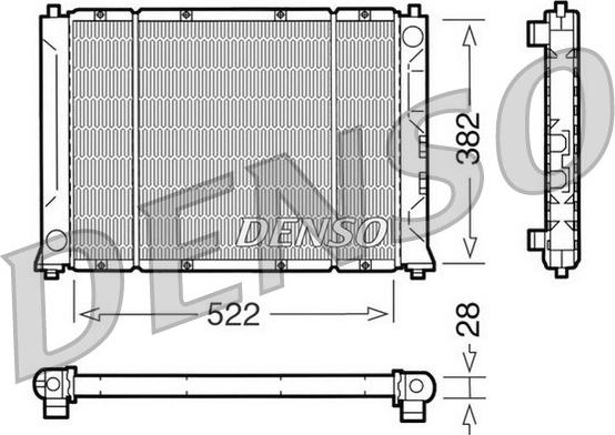Denso DRM24012 - Radiator, engine cooling car-mod.net
