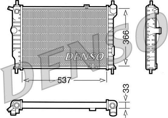 Denso DRM20010 - Radiator, engine cooling car-mod.net
