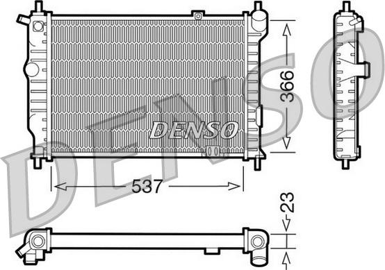 Denso DRM20011 - Radiator, engine cooling car-mod.net