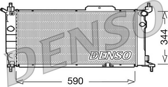 Denso DRM20013 - Radiator, engine cooling car-mod.net