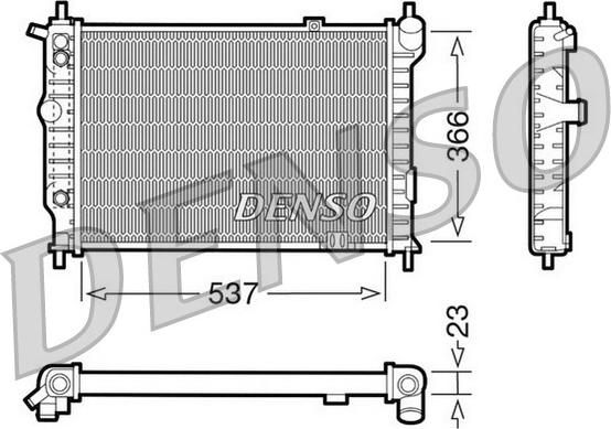 Denso DRM20012 - Radiator, engine cooling car-mod.net