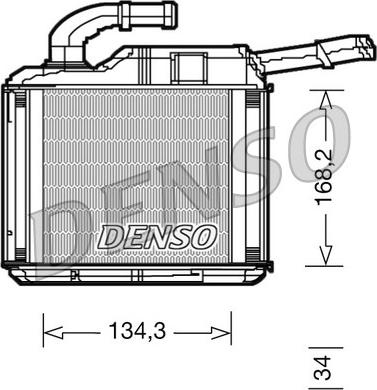 Denso DRR32010 - Heat Exchanger, interior heating car-mod.net