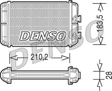 Denso DRR20004 - Heat Exchanger, interior heating car-mod.net