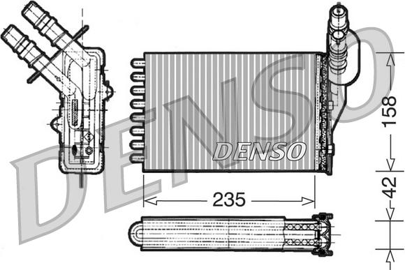 Denso DRR23001 - Heat Exchanger, interior heating car-mod.net