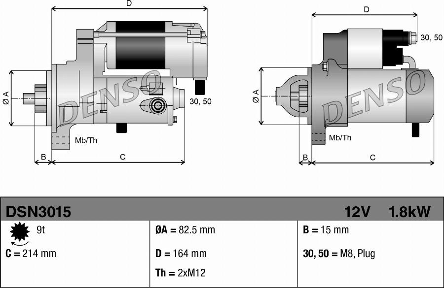 Denso DSN3015 - Starter car-mod.net