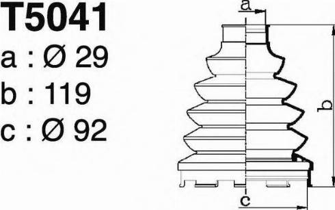 DEPA T5041 - Bellow, drive shaft car-mod.net