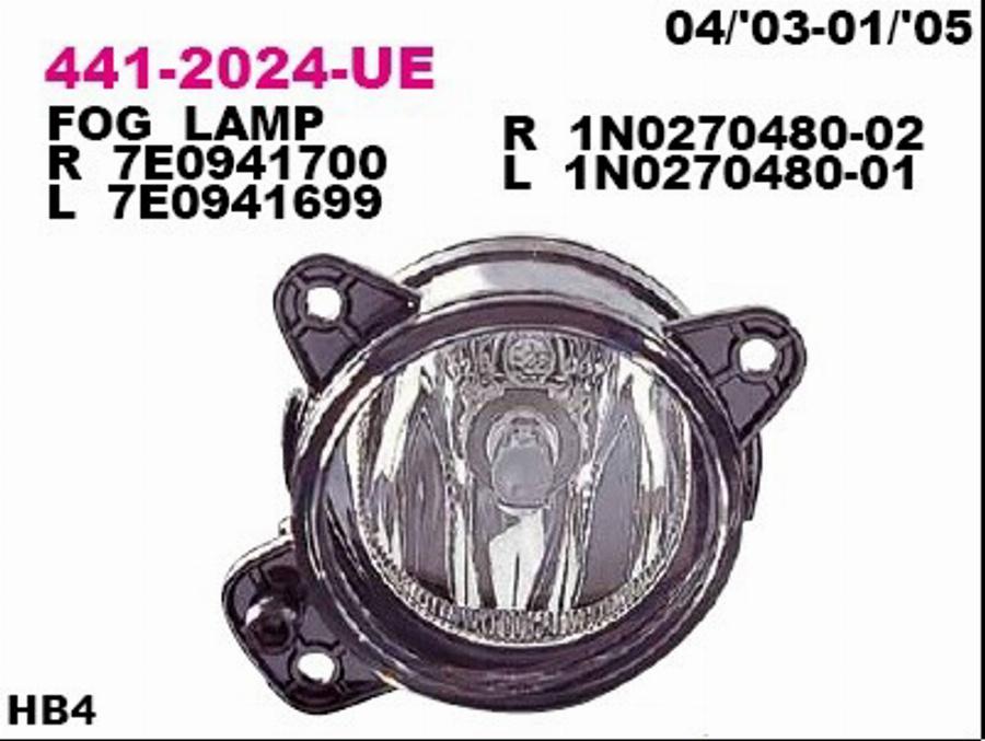 CARRO 043805102 - Fog Light car-mod.net