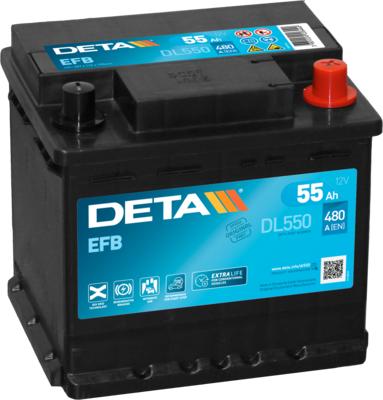 DETA DL550 - Starter Battery car-mod.net