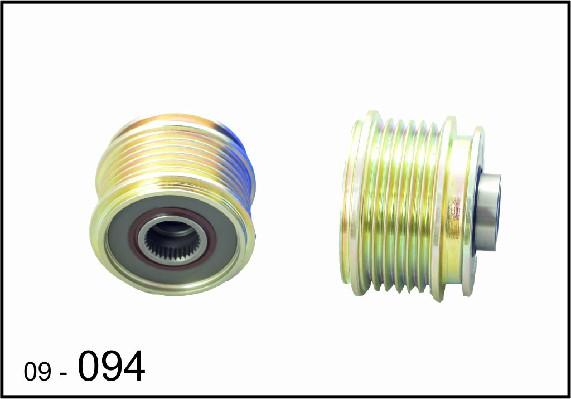 DEXWAL MOBIDEX 09-094 - Pulley, alternator, freewheel clutch car-mod.net