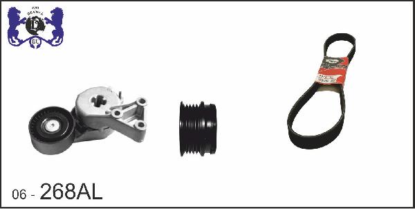 DEXWAL MOBIDEX 06-268AL - V-Ribbed Belt Set car-mod.net