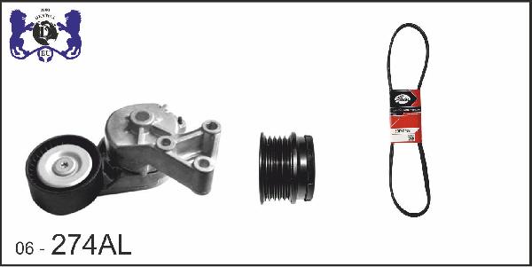 DEXWAL MOBIDEX 06-274AL - V-Ribbed Belt Set car-mod.net