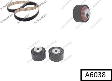 Diamax A6038 - Timing Belt Set car-mod.net