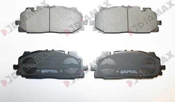 Diamax N09906 - Brake Pad Set, disc brake car-mod.net