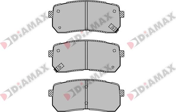 Diamax N09448 - Brake Pad Set, disc brake car-mod.net