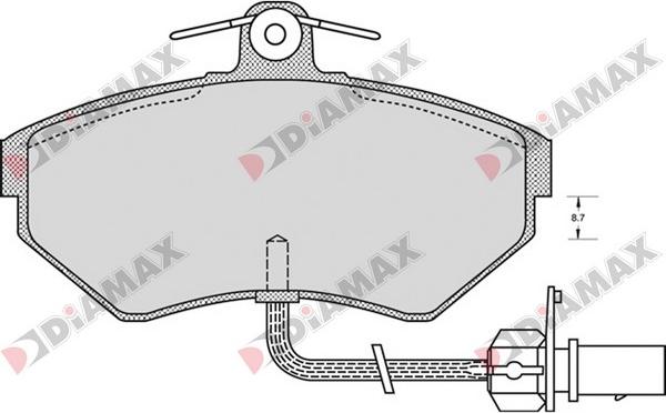 Diamax N09547 - Brake Pad Set, disc brake car-mod.net