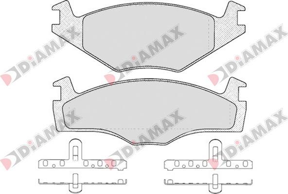 Diamax N09632 - Brake Pad Set, disc brake car-mod.net