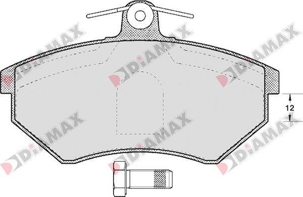 Diamax N09060 - Brake Pad Set, disc brake car-mod.net