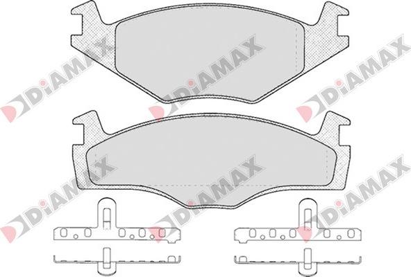 Diamax N09063 - Brake Pad Set, disc brake car-mod.net