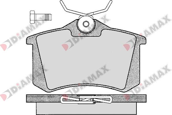 Diamax N09008 - Brake Pad Set, disc brake car-mod.net