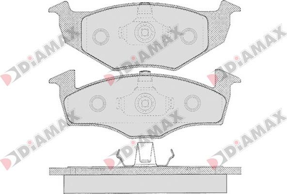 Diamax N09101 - Brake Pad Set, disc brake car-mod.net