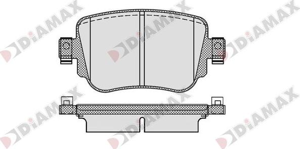 Diamax N09857 - Brake Pad Set, disc brake car-mod.net