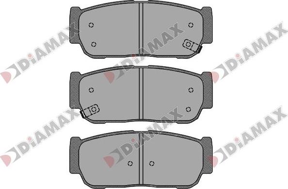 Diamax N09839 - Brake Pad Set, disc brake car-mod.net