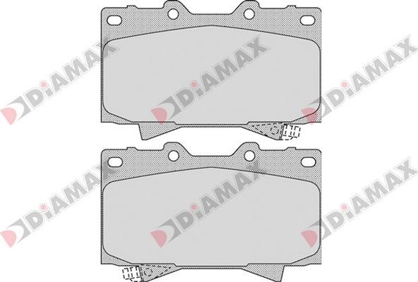 Diamax N09302 - Brake Pad Set, disc brake car-mod.net
