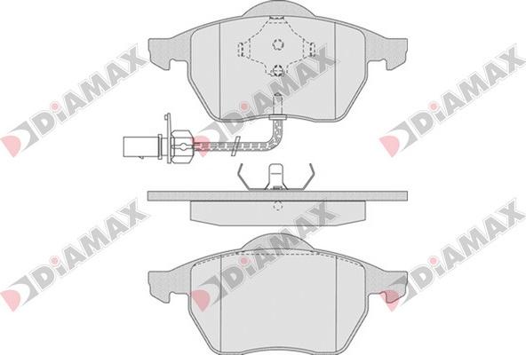 Diamax N09234 - Brake Pad Set, disc brake car-mod.net