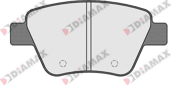 Diamax N09222 - Brake Pad Set, disc brake car-mod.net