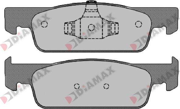Diamax N09276 - Brake Pad Set, disc brake car-mod.net