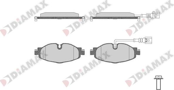 Diamax N09716 - Brake Pad Set, disc brake car-mod.net