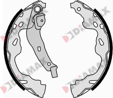 Diamax N01091 - Drum Brake Shoe Set car-mod.net