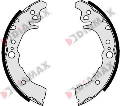 Diamax N01097 - Drum Brake Shoe Set car-mod.net