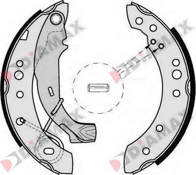 Diamax N01056 - Drum Brake Shoe Set car-mod.net