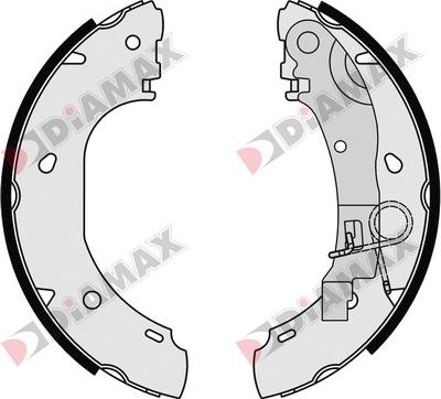 Diamax N01089 - Drum Brake Shoe Set car-mod.net