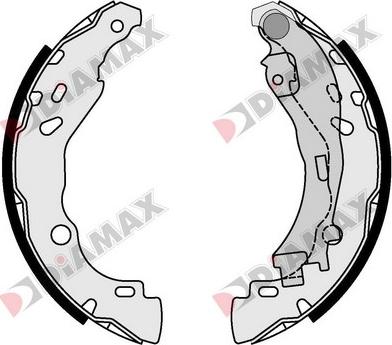 Diamax N01081 - Drum Brake Shoe Set car-mod.net