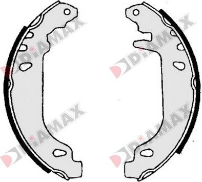 Diamax N01022 - Drum Brake Shoe Set car-mod.net