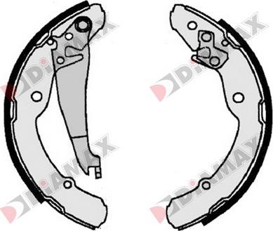 Diamax N01077 - Drum Brake Shoe Set car-mod.net