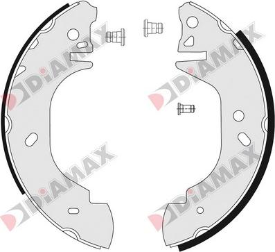 Diamax N01115 - Drum Brake Shoe Set car-mod.net