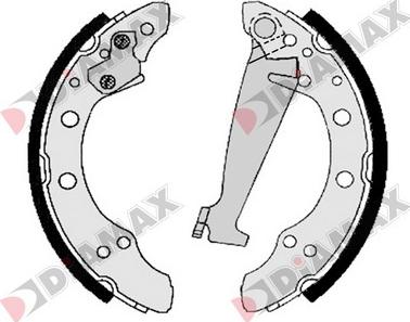 Diamax N01117 - Drum Brake Shoe Set car-mod.net