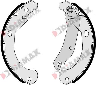 Diamax N01174 - Drum Brake Shoe Set car-mod.net
