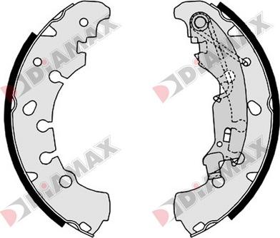 Diamax N01346 - Drum Brake Shoe Set car-mod.net