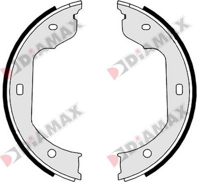 Diamax N01348 - Brake Shoe Set, parking brake car-mod.net