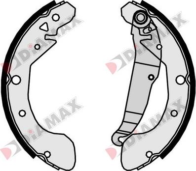 Diamax N01366 - Drum Brake Shoe Set car-mod.net