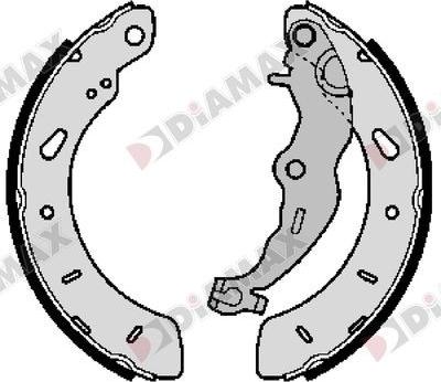 Diamax N01381 - Drum Brake Shoe Set car-mod.net