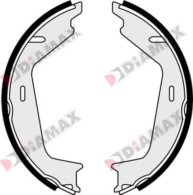Diamax N01320 - Brake Shoe Set, parking brake car-mod.net